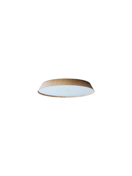 VK Lighting Πλαφονιέρα Οροφής 51εκ. Μπεζ με Ενσωματωμένο LED