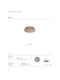 VK Lighting Deckenleuchte Gold mit Integrierter LED