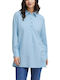 Fransa Cotton Tunic Blue