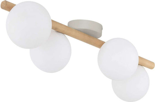TK Lighting Таванно осветление 65бр Бяла с Фасунга G9