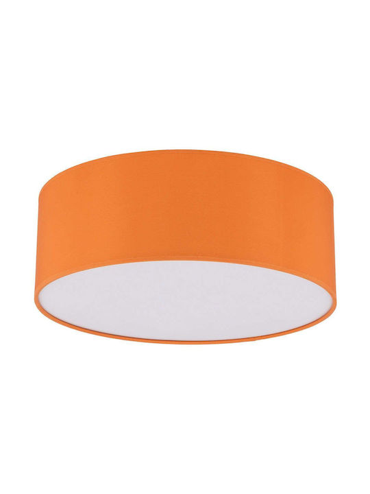 TK Lighting Πλαφονιέρα Οροφής 38εκ. Πορτοκαλί με Ντουί E27