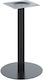 Woodwell Ibis Table Stand made of Metal Black Velvet-Black Metal 45x45x72cm