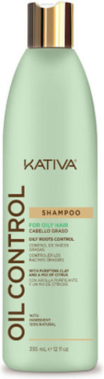 Kativa Oil Control Sampon De Par Pentru Păr Gras 355ml