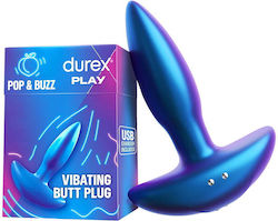 Durex Πρωκτική Σφήνα με Δόνηση Μπλε