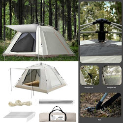 Summertiempo Automatisch Campingzelt Weiß 4 Jahreszeiten für 4 Personen 210x210x145cm