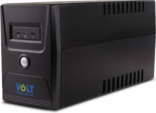 Volt Polska PICO UPS Line-Interactive 600VA 360W με 2 Schuko Πρίζες