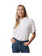 Women's Short Sleeve Shirt White
