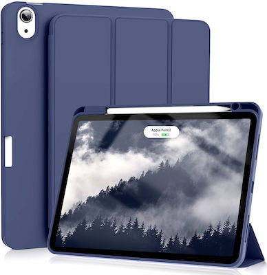 Techsuit Флип капак Силикон Син iPad Air 4 (2020 г.), Air 5 (2022 г.)