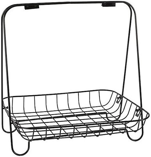 Atmosphera Magazinständer mit Griff Schwarz 40x40x38cm 013.P018040232