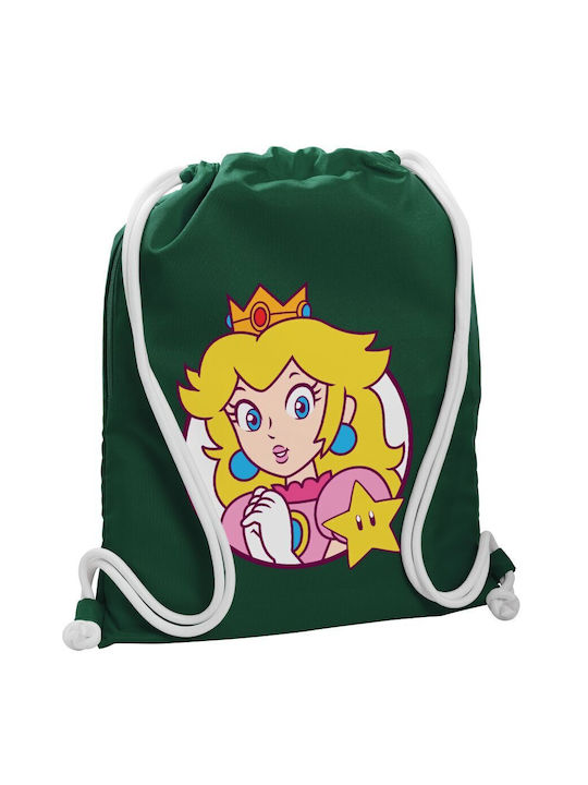 Koupakoupa Princess Peach Παιδική Τσάντα Πλάτης Πράσινη 48x40εκ.
