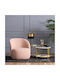 TK Lighting Hilton Table Lamp for Socket E27 with Gold Shade and Black Base