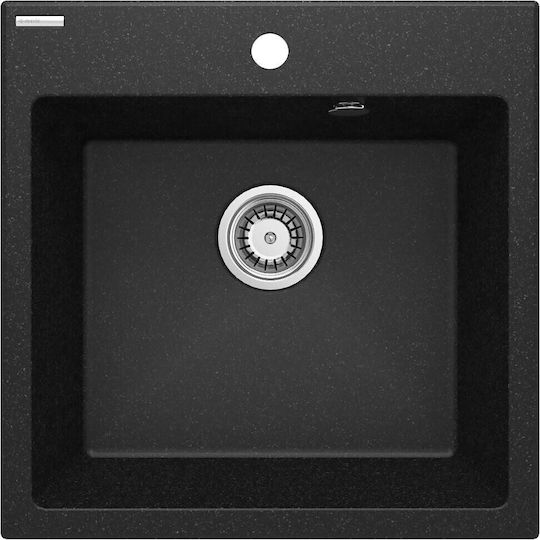 Drop-In Spüle aus Verbundgranulat B50xT50cm Gray