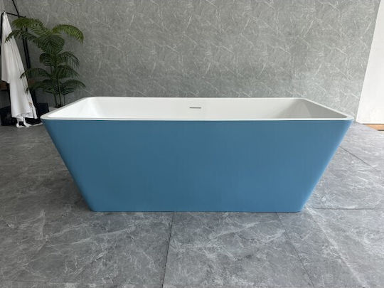 Inter Ceramic Freistehende Badewanne Acryl mit Hydrotherapie 161.5x72cm