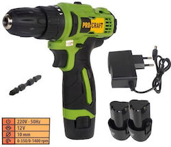 ProCraft PA12Li Compact Δραπανοκατσάβιδο 12V 2x1.5Ah ProCraft PA12Li Compact Δραπανοκατσάβιδο 12V 2x1.5Ah