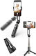 Techsuit Selfie Stick με Bluetooth / Τηλεχειριστήριο Μαύρο