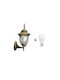 Wall-Mounted Outdoor Lantern E27 IP43