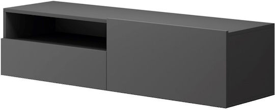 Έπιπλο TV Επιτοίχιο Γραφίτης 120x30x37εκ.