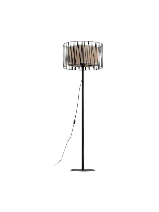 TK Lighting Harmony Φωτιστικό Δαπέδου Υ158xΜ50εκ. με Ντουί για Λαμπτήρα E27 Μαύρο