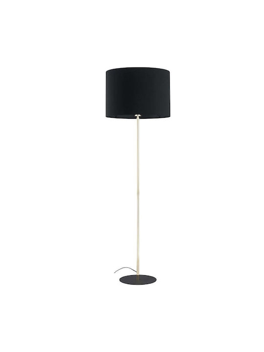 TK Lighting Floor Lamp H150xW50cm. with Socket for Bulb E27 Black