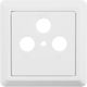 TV-Antenna Socket Front in White Color 26-04-0053