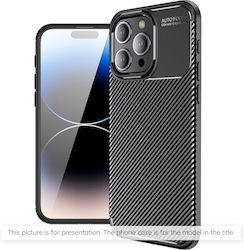 Techsuit Carbon Back Cover Σιλικόνης Μαύρο (Red...