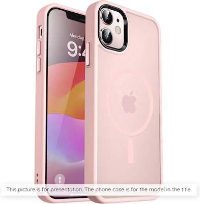 Techsuit Umschlag Rückseite Rosa (iPhone 13)