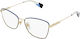 Furla Metal Eyeglass Frame Pink VFU447 0A93