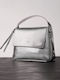 Cute Desire Leder Damentasche Schultertasche Silber