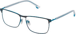 Police Men's Metal Prescription Eyeglass Frame ...