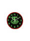 Wall Clock Plastic Red Ø26cm