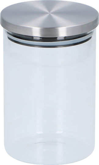 Alpina Appliances Vase Cereals with Lid Glass Transparent 800ml