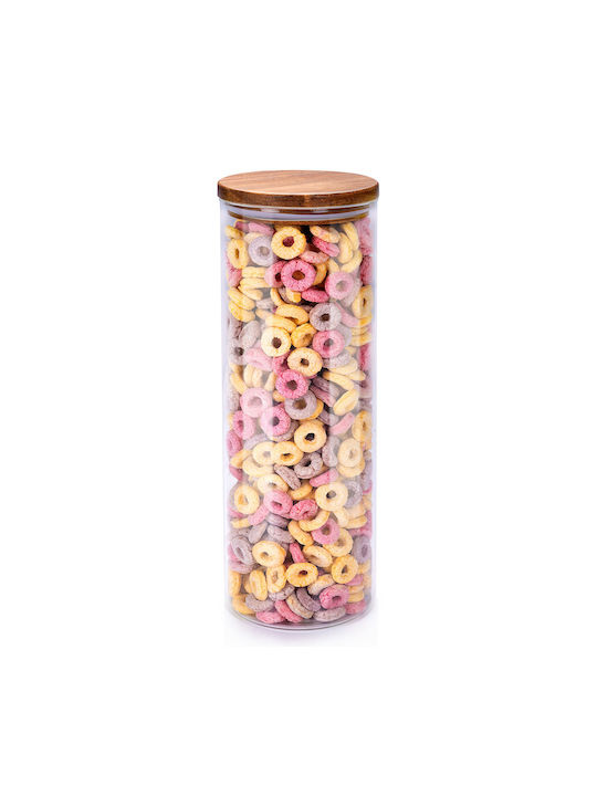 Alpina Appliances Cereal Jar with Lid Glass Transparent 1650ml 1 Piece