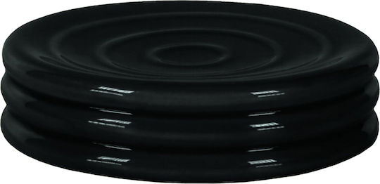 Kleine Wolke Soap Dish Ceramic Black