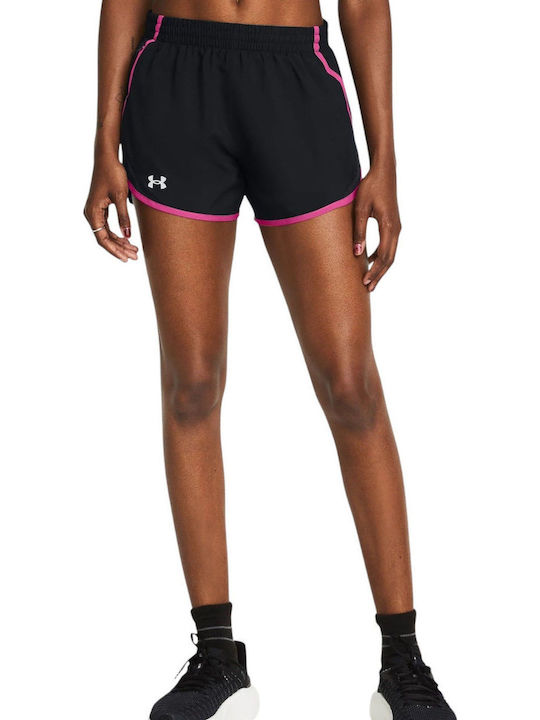 Under Armour Fly By Γυναικείο Αθλητικό Σορτς Μαύρο