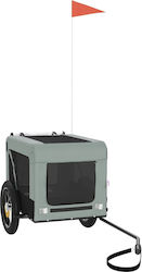 vidaXL Dog Carrying Gray Bicycle Trailer for 30...