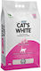Cat's White Άμμος Γάτας Μπετονίτης με Άρωμα Baby Powder 10lt