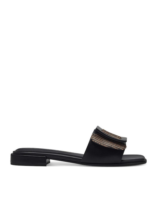 Women's Flat Sandals in Black Color