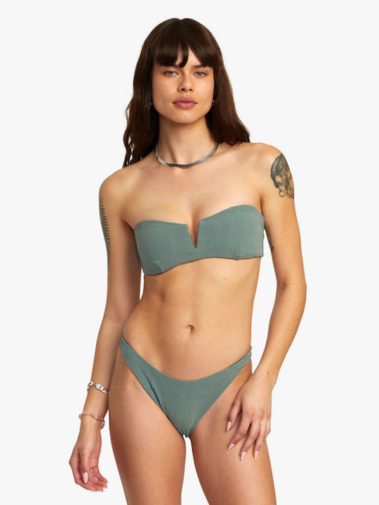 RVCA Strapless Bikini Green