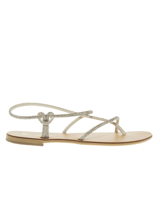 Nicolas Lainas Leather Women's Sandals Silver