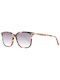 Scotch & Soda Women's Sunglasses with Brown Tartaruga Plastic Frame and Gray Gradient Lens