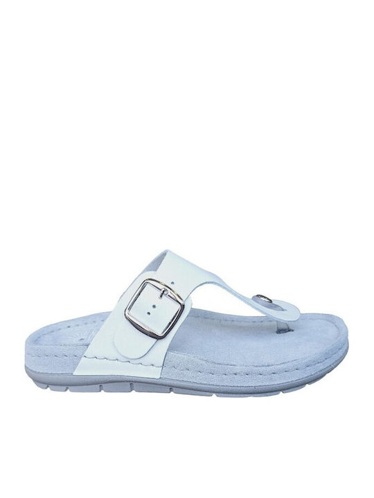 Sunny Sandals Piele Sandale dama în Alb Culoare