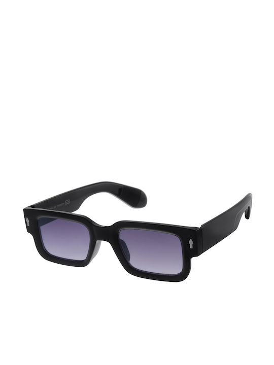 Euro Optics Sonnenbrillen mit Schwarz Rahmen und Schwarz Verlaufsfarbe Linse A60830-1