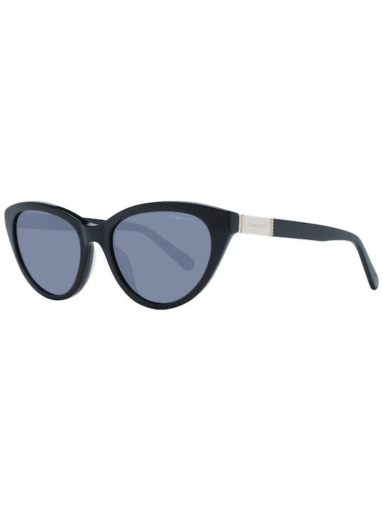 Gant Women's Sunglasses with Black Plastic Frame and Black Lens GA8091 01B