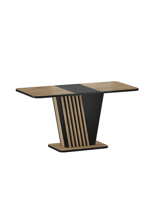 Table CZARNY 125x75x170cm 80-3327