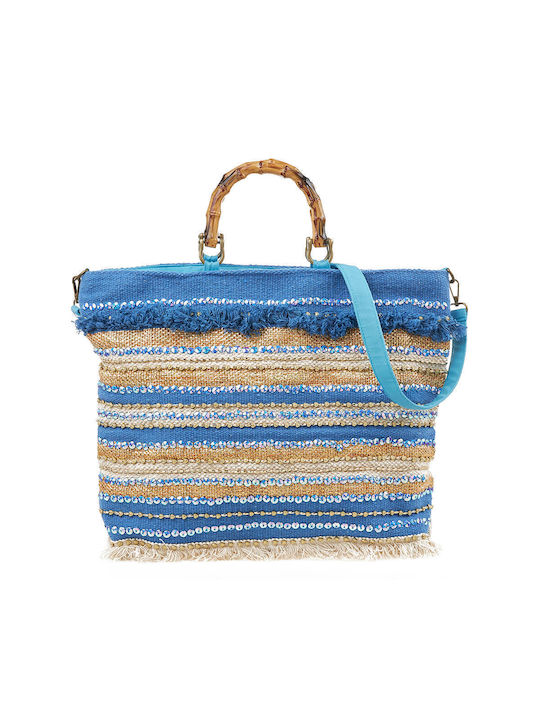 Verde Strandtasche Blau