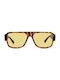 Meller Tigris Sunglasses with Brown Tartaruga Plastic Frame and Yellow Polarized Lens NIA-TIGSUN