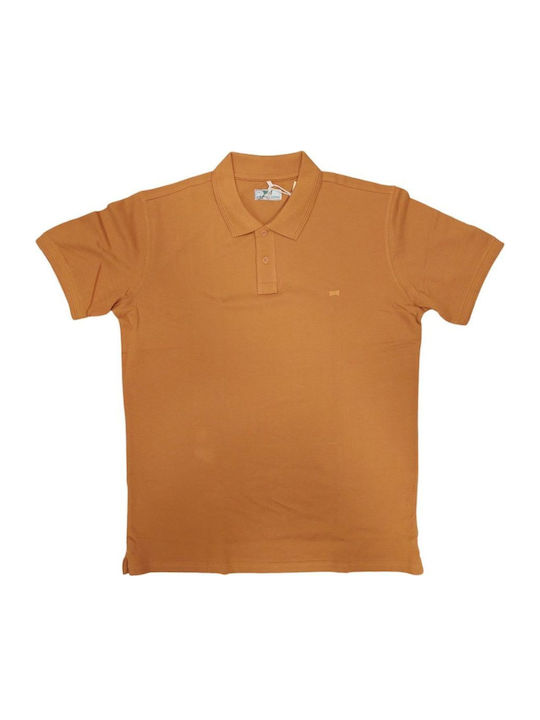 Polo Kurzarmbluse Orange