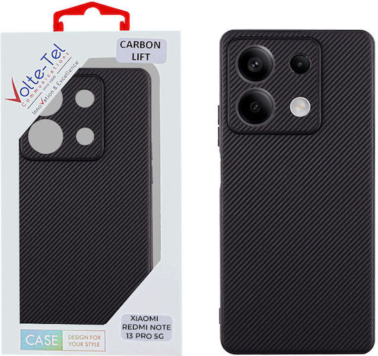 Volte-Tel Carbon Lift Back Cover Silicone Black (Redmi Note 13 Pro 5G / Poco X6)