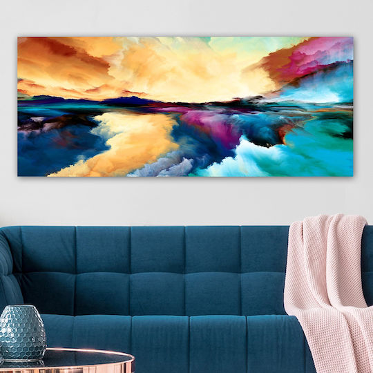 Megapap Abstract Clouds Painting on Canvas 120x50cm