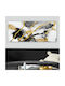 Megapap Abstract Golden Dream Πίνακας σε Καμβά 120x50cm